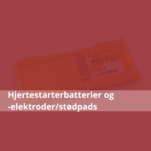 Hjertestarterbatterier og -elektroder