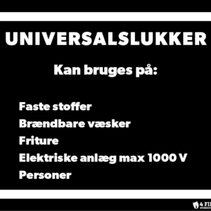 Infoskilt til Universal Brandslukker - GN-4F-SKILT-UV